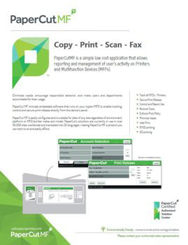 Ecoprintq Cover, Papercut MF, Brandon Business Machines, Copiers, Printers, MFP, Kyocera, Copystar, HP, KIP, FL, Florida, Service, Supplies, Sales